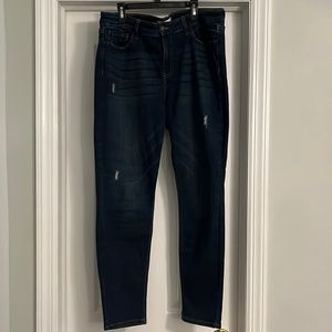 Studio Blue Denim, light distressing, skinny, size 31